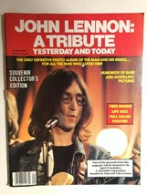 JOHN LENNON: A TRIBUTE Yesterday/Today (1980) color magazine with poster inside! - £11.86 GBP