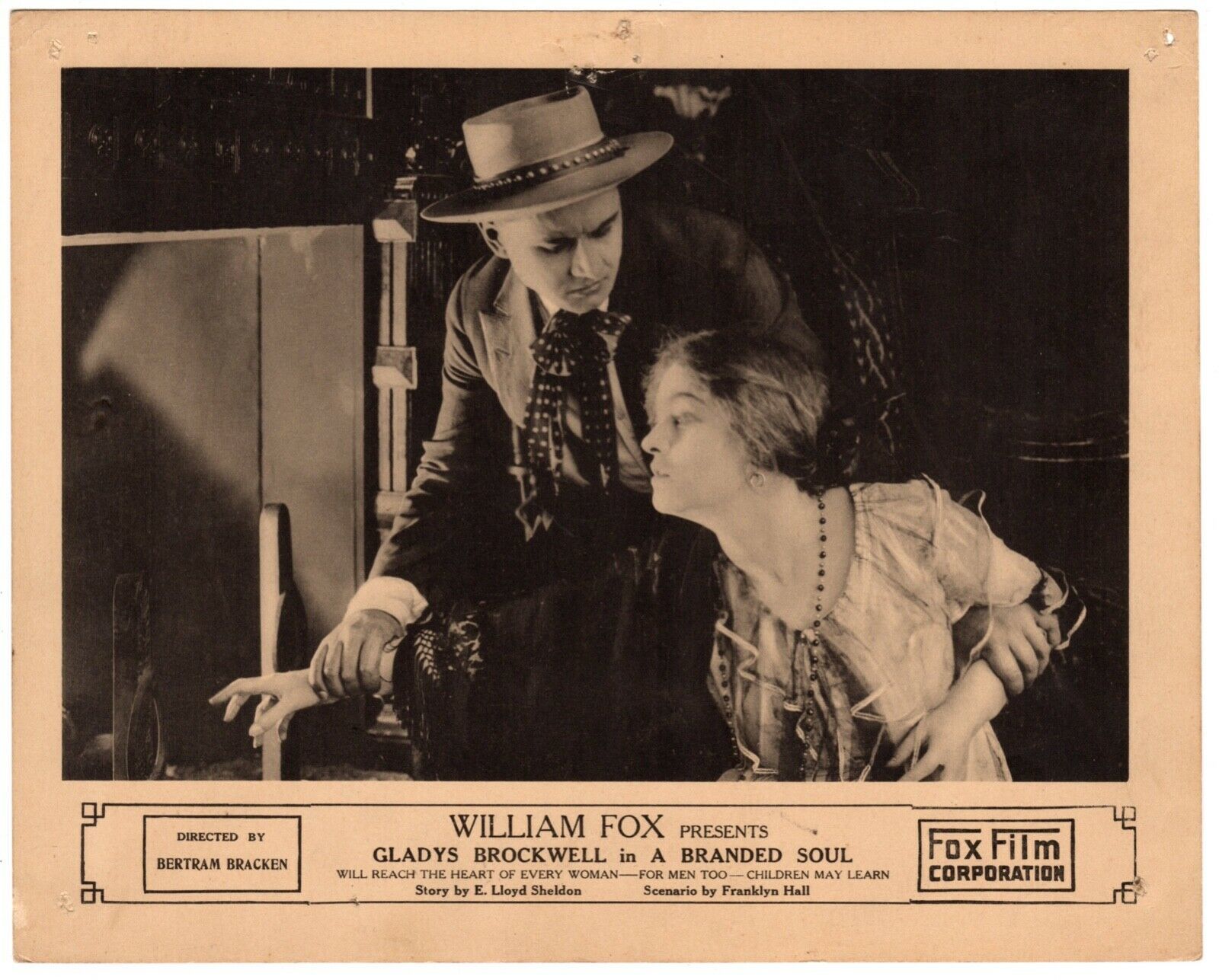 A BRANDED SOUL (1917) Gladys Brockwell &amp; Colin Chase Lost Fox Silent Fil... - $50.00