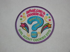 Girl Scout Patch - What can a cookie do? Girl Scout Cookies 2012 - £9.55 GBP