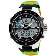 Skmei Men Sport Watches Military Casual Sports Men&#39;s Watch Quartz-watch Waterpro - £29.38 GBP