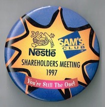 Sams club 1997 Shareholders Meeting pin back Pin Back Button Pinback - £7.49 GBP