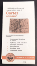 1982 Cortez Colorado CO Quadrangle Topo Map 30x60 Minute 1:100K Scale USGS - £7.46 GBP