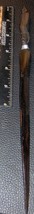 Vintage Letter Opener Ethnic Hand Carved Wood w/ Neck stREtch Metal Rings - $295.89