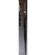 Vintage Letter Opener Ethnic Hand Carved Wood w/ Neck stREtch Metal Rings - $5,437.05 MXN
