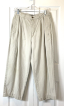 Bugle Boy Company Classics Mens Tan Khakis Pants Size W32X32L Pleated Fr... - $32.18