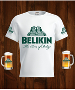 Belikin  Beer Logo White Short Sleeve  T-Shirt Gift New Fashion  - £25.01 GBP