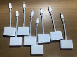 Genuine Apple Lightning To Hdmi Adapter MD826AM/A As-is No Functional Lot Of 8 - £62.19 GBP