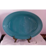Turquoise Fiesta Oval Serving Platter Fiestaware USA Homer Laughlin - $23.62 CAD