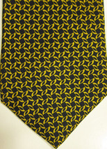 NEW Brooks Brothers Black With Yellow Gold &quot;Seeds&quot; Neck Tie USA - $33.74