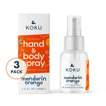 Mandarin-Orange Scented Hand Sanitizer Spray, Set - 1, Pack of 3 (3x1.2 Fl. Oz.) - £11.67 GBP