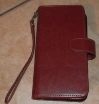 wallet leather credit card holder bill holder phone holder new - $51.00