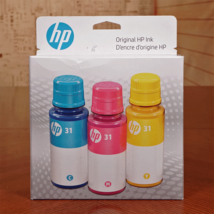 HP 31 Ink Bottle Combo 3-Pack CMY Cyan Magenta Yellow OEM 197961282825 1... - $467.73 MXN