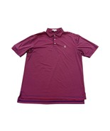 Peter Millar Summer Comfort Performance Polo Shirt Pink Blue Striped Men... - $34.28 CAD