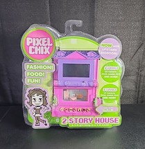 New Sealed Mattel Pixel Chix 2 Story House Pink Purple Mattel Loft Love Shop Two - £273.31 GBP