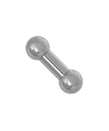 9.5mm (3/8") gauge internally threaded Barbell 316L Stainless Steel - $30.08 - $37.42