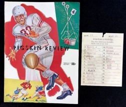 Vintage 1957 USC Trojans Pittsburgh Panthers Football Pigskin Review Spi... - $27.80