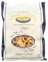 Camp&#39;Oro Le Classiche Italian Pasta, Rigatoni, 4x17.6oz Bag - $41.00