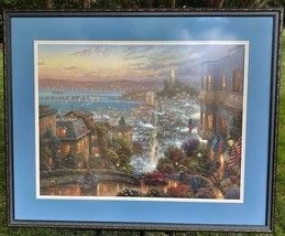 Thomas Kinkade &quot;San Francisco Lombard Street&quot; Gallery Proof on Paper COA &amp; Appra - £964.44 GBP