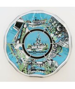 Vintage 70’s Walt Disney World Magic Kingdom 7” Ruffled Glass Plate - £19.66 GBP