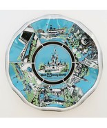 Vintage 70’s Walt Disney World Magic Kingdom 7” Ruffled Glass Plate - $463.92 MXN