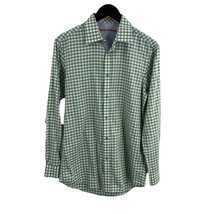 Report Collection Green Blue Check Long Sleeve Shirt Size Small - $12.89