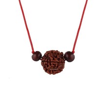 4 Mukhi Nepali Rudraksha with Red Chandan Beads - £11.86 GBP