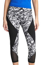 Gap Womens Black White Abstract Print GSpeed Capri Leggings Tghts, Large... - $14.57