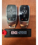 2X OEM 2021-24 Mercedes Benz GLOSSY Smart Remote Key FOB NBGDM3 201-170887 - $123.43 CAD