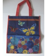 Butterfly Print Reusable Shopping Tote Bag 15in Tall - £2.10 GBP