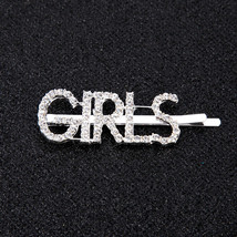 Hair Bling - Fashion Hairpins - Rhinestone Encrusted Diamond Style - &quot;GIRLS&quot; - £2.35 GBP