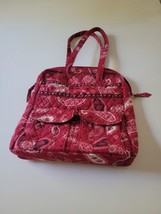 Vera Bradley Large Tote Purse in Mesa Red - $17.77