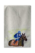 Betsy Drake Horse &amp; Jockey Kitchen Towel - $29.69