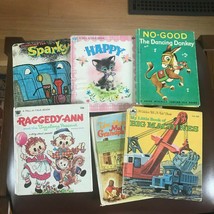 Vintage Lot of Rand McNally Junior Elf NO-GOOD Tell-A-Tale HAPPY Sparky Hardcove - £18.51 GBP