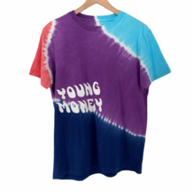 American Eagle Young Money blue pink purple tie dye t-shirt medium MSRP 30 - £11.98 GBP