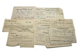 Vintage 1930s Missouri Teachers College Report Cards Auto Pass Ephemera - £15.93 GBP