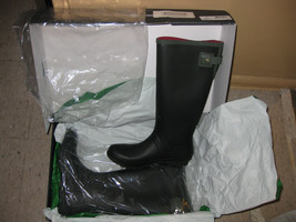 NEW- Tommy Hilfiger In Box Womens Waterproof Rubber Black Boots Shoes 9 8.5 39EU - £68.14 GBP+