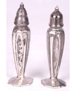 Vtg Astor Shaker Set by Poole - Antique Silver-Plate Salt &amp; Pepper 567 E... - $18.69