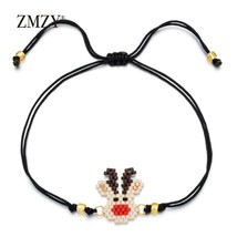 ZMZY Lovely Cute Bee Bracelet Miyuki Delicas Beads Charm Bracelet Pulseira Handm - £8.09 GBP