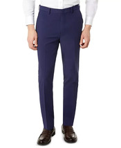 Michael Kors Montego Men&#39;s Modern-Fit Tech Stretch Solid Suit Pants Blue-34/30 - £40.17 GBP