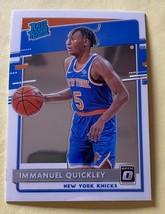 2020-21 Donruss Optic #175 Immanuel Quickley Rated Rookie New York Knicks NBA - £3.18 GBP