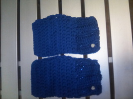 Handcrafted Crocheted Fingerless Gloves - £27.49 GBP