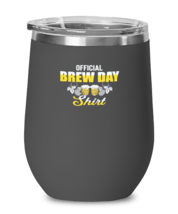 Wine Tumbler Stainless Steel Insulated Funny Official Brew Day  - £26.33 GBP