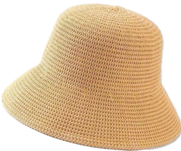 Womens Wide Brim Summer Beach Hat Bamboo Fiber UV Protection Foldable BEIGE image 5