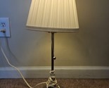 Ikea Arstid 21.5 in. Nickel Plate Stick Table Lamp B9819-1 Pull String - $23.74