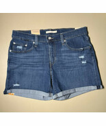 Levi’s Mid Length Shorts Mid Rise Women’s 12 / W31 Blue - $513.08 MXN
