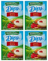 Hidden Valley Dips Mix, Fiesta Ranch 1.1 Oz Packets (Pack of 4) - €32,58 EUR