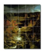 Thomas Cole Waterfalls Painting Ceramic Tile Mural BTZ01822 - $410.31 CAD+