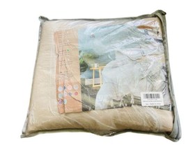 MUKKA Cream Duvet Cover Set Queen Size Beige 3 Pieces Tan Khaki Farmhouse - £19.78 GBP