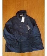 Uniqlo Life Wear Donna Blu Navy Giacca Doppiopetto Peacoat In Piuma L - ... - $1,929.10 MXN