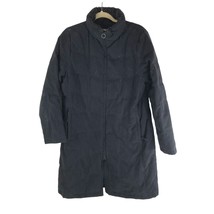 LL Bean Womens Long Parka Coat Puffer Full Zip Goose Down Insulation Black M - £30.52 GBP